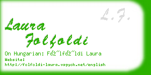 laura folfoldi business card